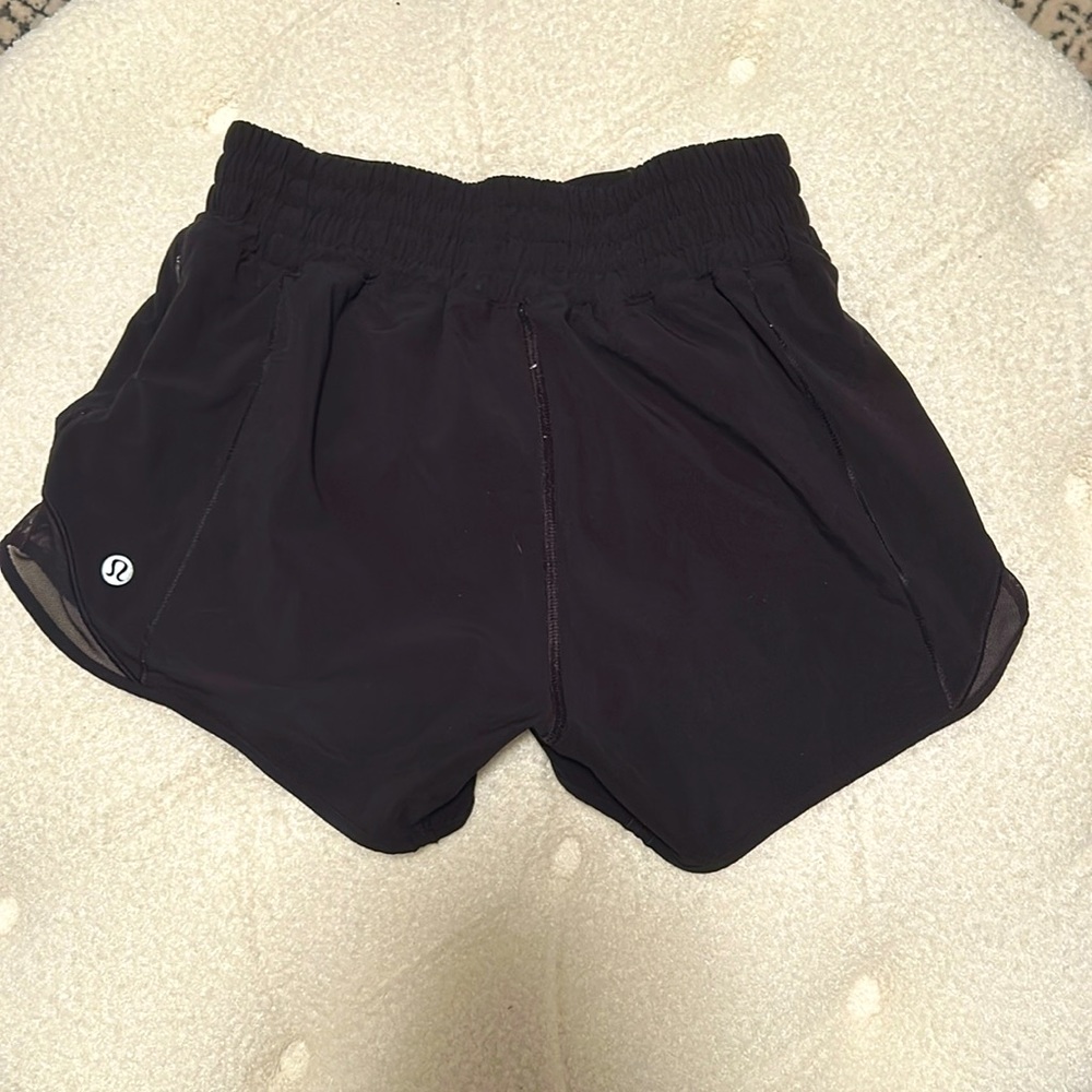 lululemon size 2 black shorts - length 4”